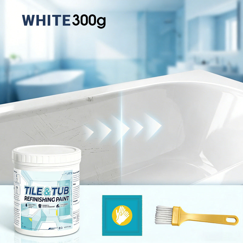 AquaCoat - Waterproof Tile Renewal Paint – 300g / White