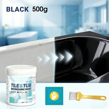 AquaCoat - Waterproof Tile Renewal Paint – 500g / Black