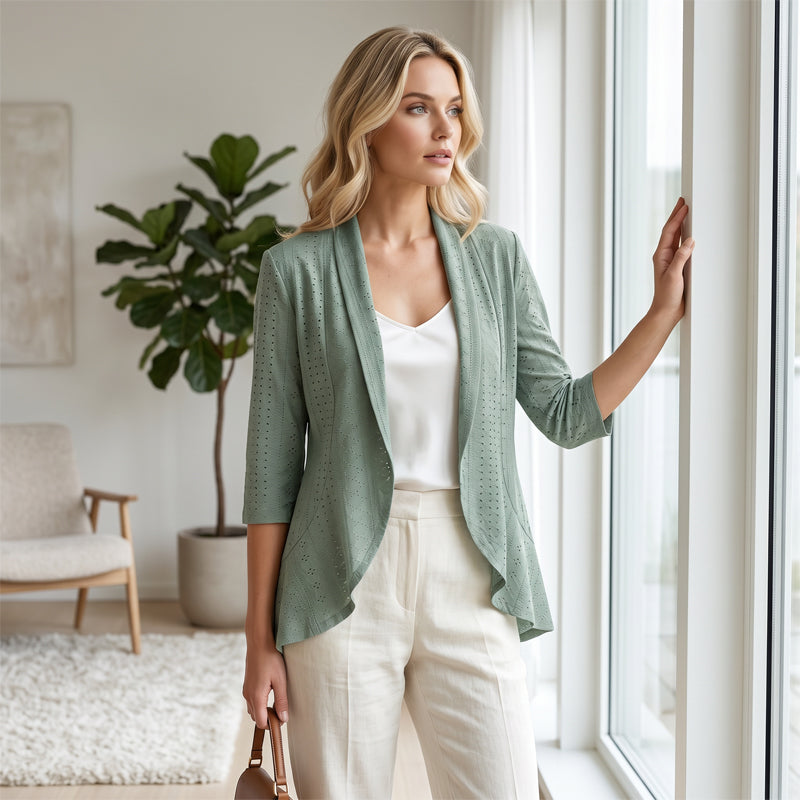 AiryChic – Breathable Summer Eyelet Cardigan – image 6