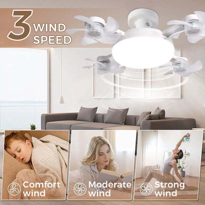AeroLite – 2‑in‑1 LED Fan Light – 4 Heads
