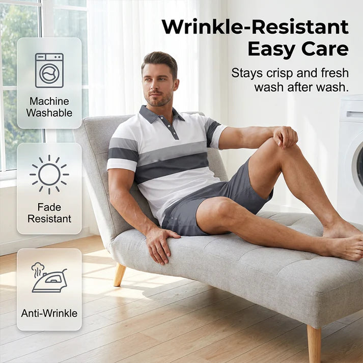FlexFit – Men’s Two-Piece Shirt & Shorts Set – image 9