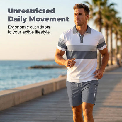 FlexFit – Men’s Two-Piece Shirt & Shorts Set – image 10