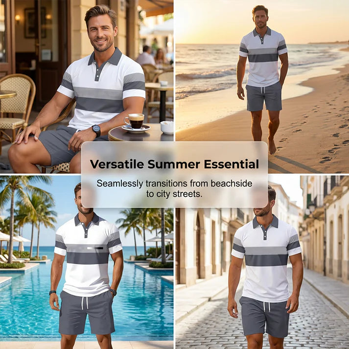 FlexFit – Men’s Two-Piece Shirt & Shorts Set – image 4