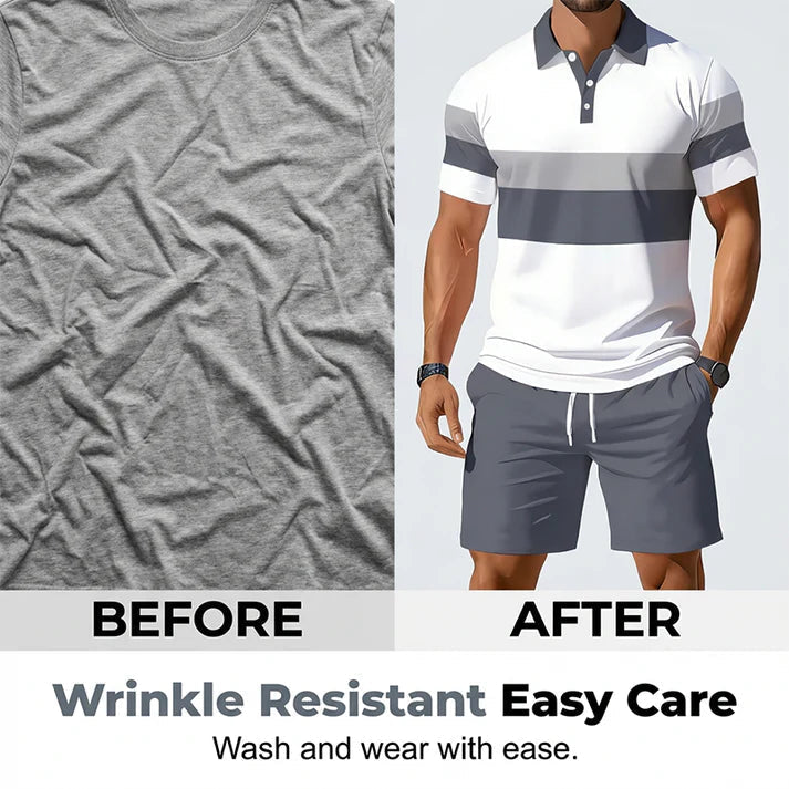 FlexFit – Men’s Two-Piece Shirt & Shorts Set – image 5