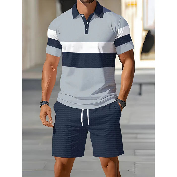 FlexFit – Men’s Two-Piece Shirt & Shorts Set – C / S