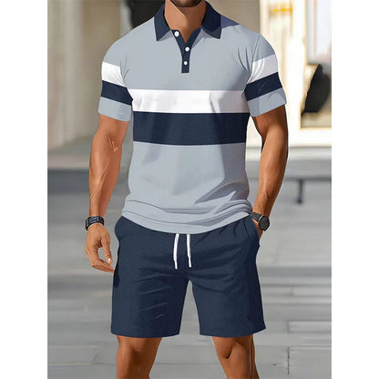 FlexFit – Men’s Two-Piece Shirt & Shorts Set – C / S