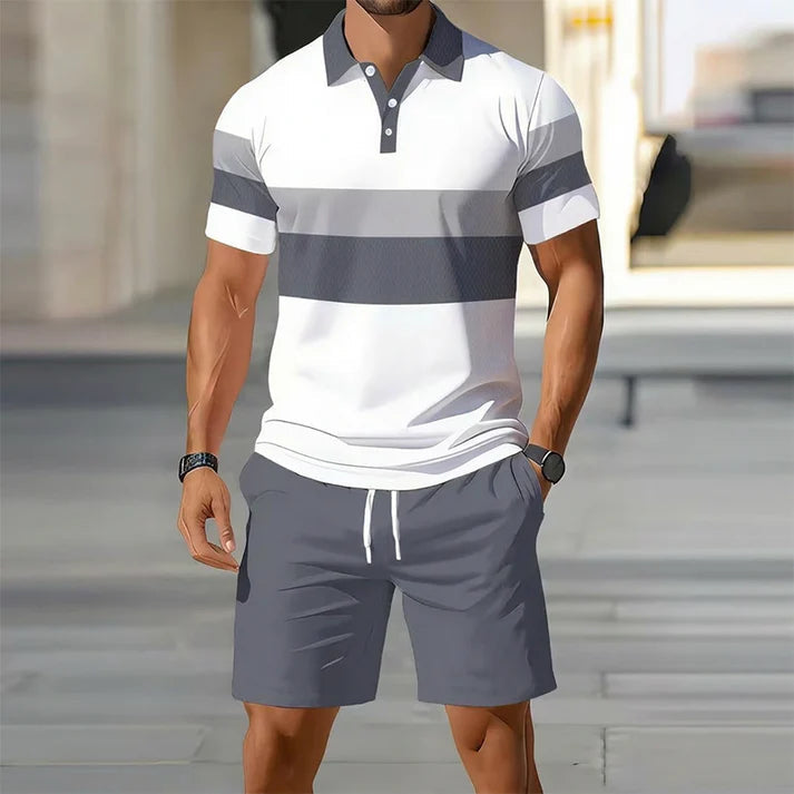 FlexFit – Men’s Two-Piece Shirt & Shorts Set – A / S