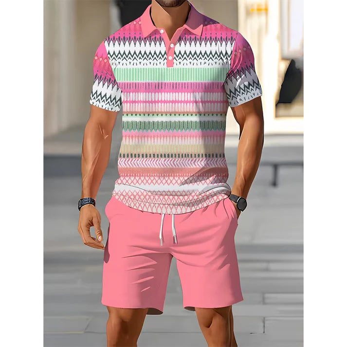 FlexFit – Men’s Two-Piece Shirt & Shorts Set – D / S