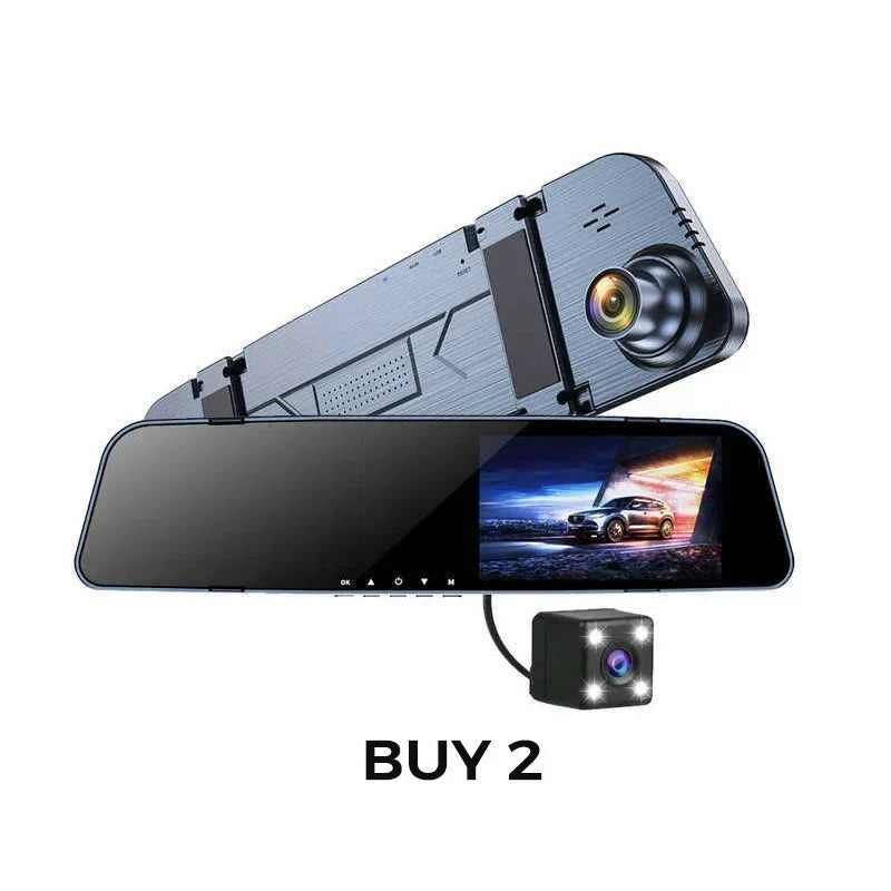 DriveGuard – Dual Lens Rearview Mirror Dash Cam – Buy 2