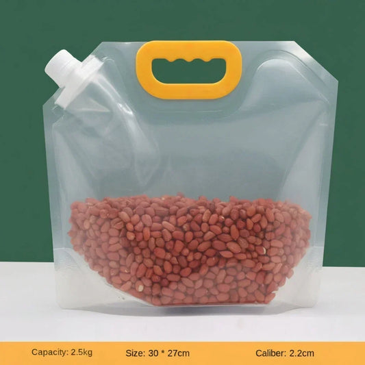 EcoLock – Reusable Food Storage Bags – 2.5L（ 5PCS） / A Funnel（random color） / Buy 1