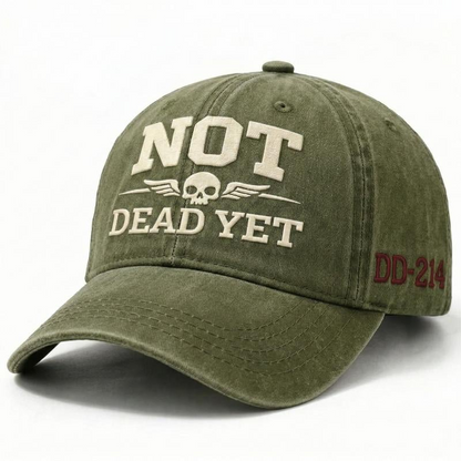 PatriotEdge – Veteran Tribute Cotton Dad Hat – Olive Green (1 Hat)