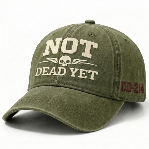 PatriotEdge – Veteran Tribute Cotton Dad Hat – Olive Green (1 Hat)