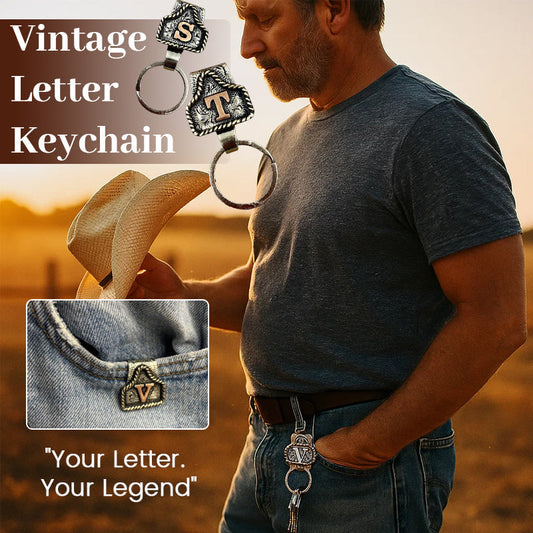 RodeoKey – Western Initial Key Clip – A