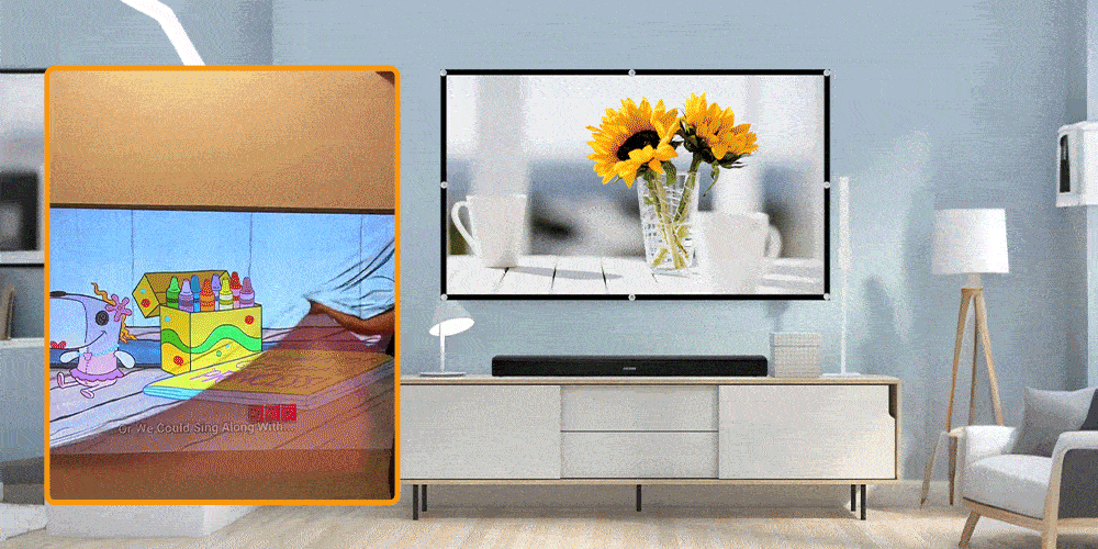 CineShield - ALR Projector Screen – Basic model 100-inch 16:9 (2.21m wide * 1.25m high)