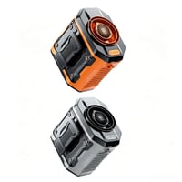 BreezeForce – Premium Hands-Free Outdoor Cooling Waist Fan – Orange + Grey