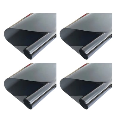 PrivacyShield – Window Privacy Film – Black (4 Pack) 50*200cm / 19.68*78.74in