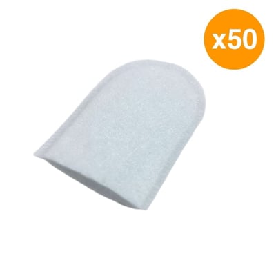 AquaShield – Tap Water Purification Filter Cotton – 50 thin filter bags [with 10 straps]