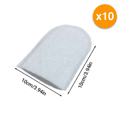 AquaShield – Tap Water Purification Filter Cotton – 10 thin filter bags [with 2 straps]