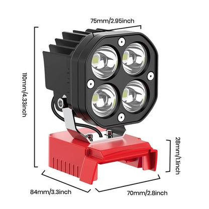BrightGuard – Heavy-Duty LED Work Light Protecting Your Battery – Buy 1 Set