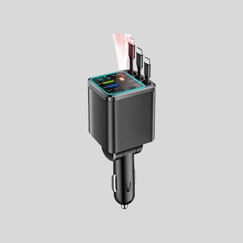 ChargeFlow Pro | 7-in-1 Retractable Car Power Hub – Standard