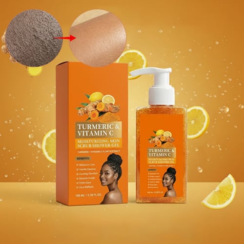 PureTura – Skin Brightening Turmeric Scrub Cleanser – image 3