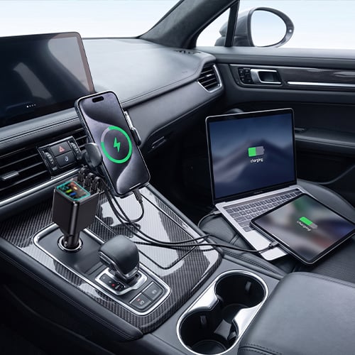 ChargeFlow Pro | 7-in-1 Retractable Car Power Hub – image 4