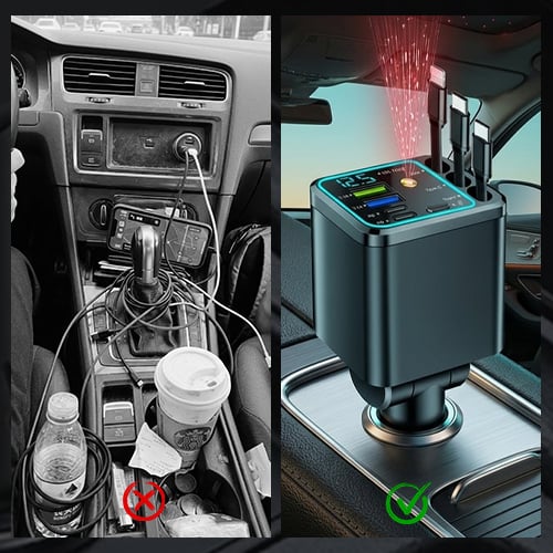 ChargeFlow Pro | 7-in-1 Retractable Car Power Hub – image 3