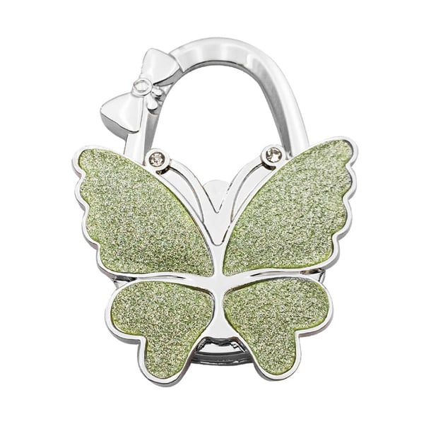 ButterHold – Foldable Butterfly Purse Hook – Frosted Green Glitter