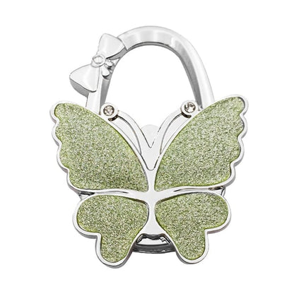 ButterHold – Foldable Butterfly Purse Hook – Frosted Green Glitter