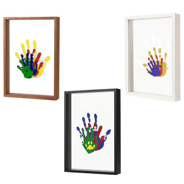 MemoryLayers – DIY 3D Display Frame – White + Black + Wood-tone