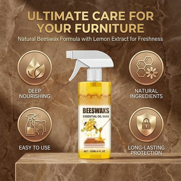 WoodAura – Natural Beeswax Floor Shine Spray – image 2