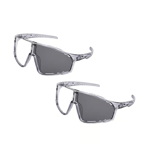 OptiShield – Photochromic Cycling & Hiking Sunglasses – White – Photochromic (2-Pack)