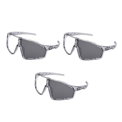 OptiShield – Photochromic Cycling & Hiking Sunglasses – White – Photochromic (3-Pack)