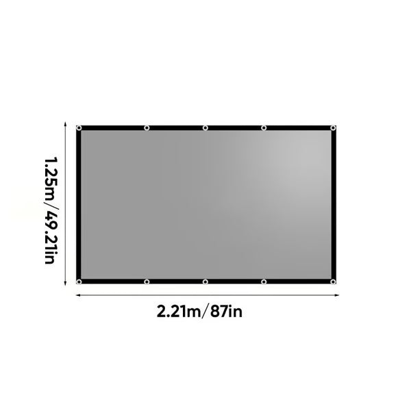 CineShield - ALR Projector Screen – Black-bordered hook-type model 100-inch 16:9 (2.21m wide * 1.25m high)