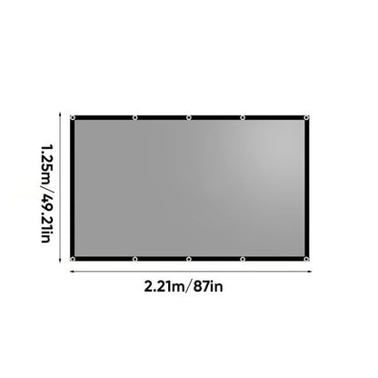 CineShield - ALR Projector Screen – Black-bordered hook-type model 100-inch 16:9 (2.21m wide * 1.25m high)