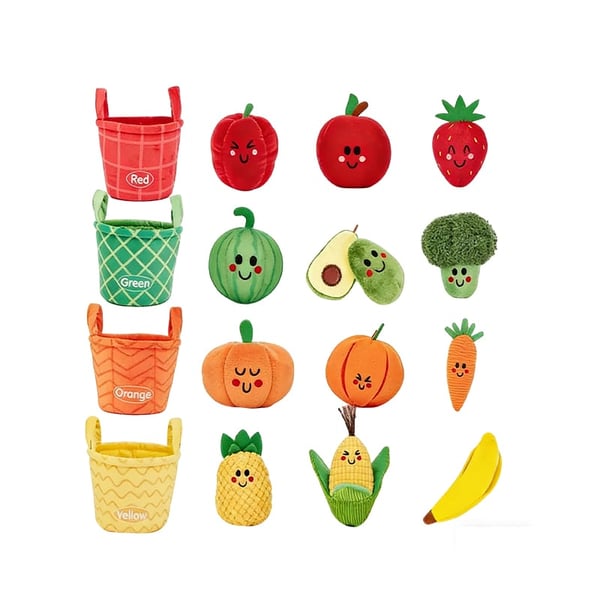 LumeGarden – Early Learning Color Match Play Food – Vegetable Color Sorting Toys 1 Set