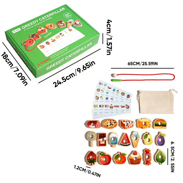 PlayCrawl – Interactive Caterpillar Threading Game – 1 set