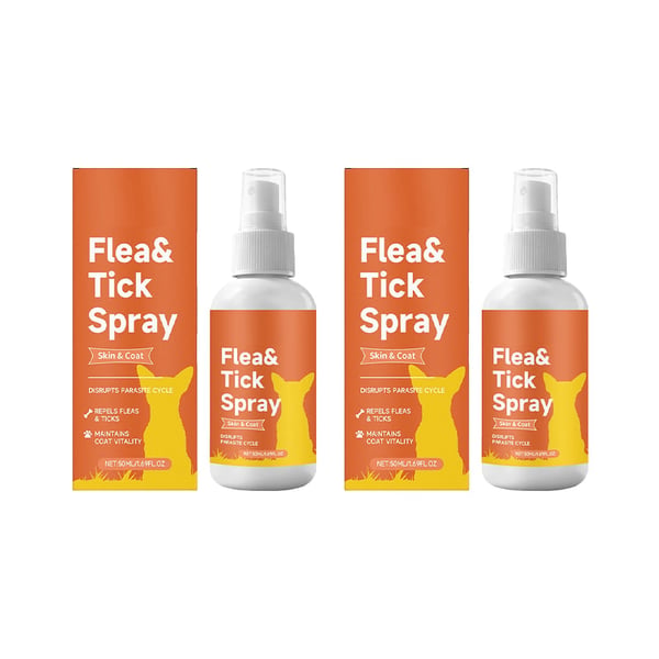 PetShield – Flea & Tick Protection Spray for Pets – 2 Bottles（100ml)