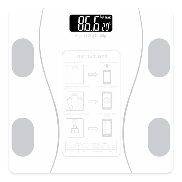 VistaLean – Intelligent Weight & Fat Analyzer – White