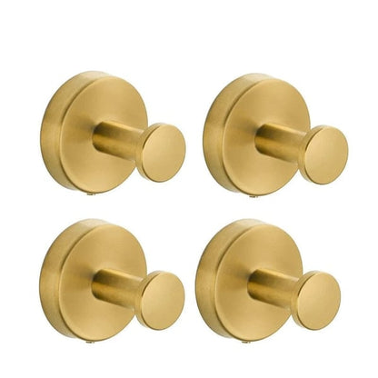 StrongFix – Multi-Surface Suction Hook – Gold / No Punching / 4 Pack