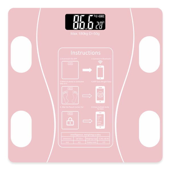 VistaLean – Intelligent Weight & Fat Analyzer – Pink