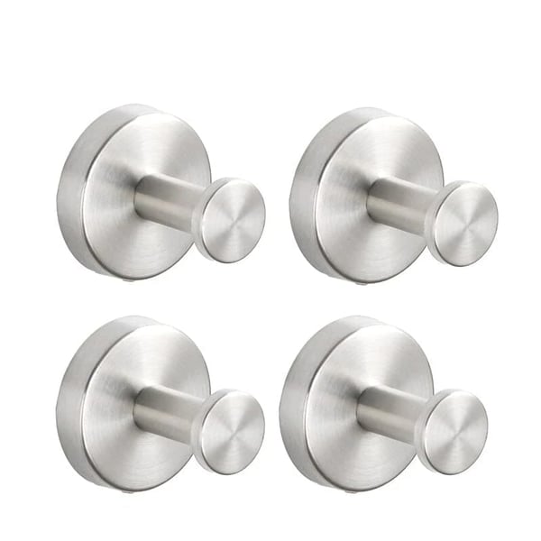 StrongFix – Multi-Surface Suction Hook – Silver / No Punching / 4 Pack