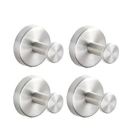 StrongFix – Multi-Surface Suction Hook – Silver / No Punching / 4 Pack