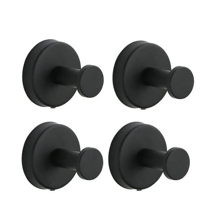 StrongFix – Multi-Surface Suction Hook – Black / No Punching / 4 Pack