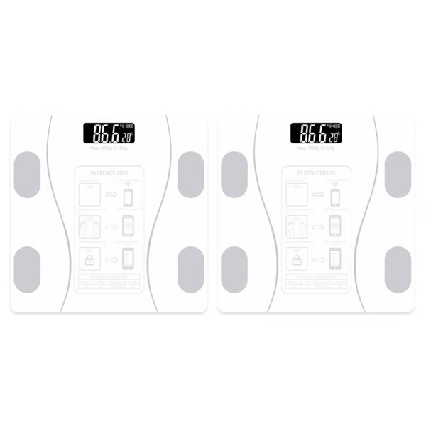 VistaLean – Intelligent Weight & Fat Analyzer – 2*White