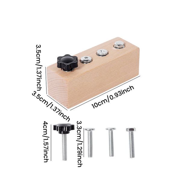 TinyBuilder – Kids Learning Tool Board – 4 holes