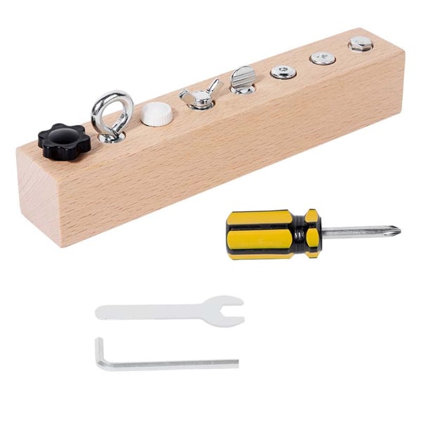 TinyBuilder – Kids Learning Tool Board – 7 holes