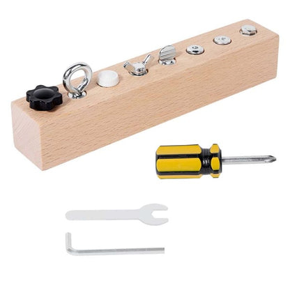 TinyBuilder – Kids Learning Tool Board – 7 holes