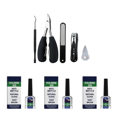 NailRenew - Natural Antifungal Nail Repair Solution – 3 pcs（ 33ml）+ 5-piece nail clipper set