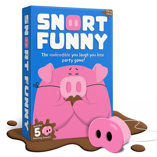 PuzzlePig – Nose‑Match Dice Game for All Ages – 1 Set (5 Pig Snouts)